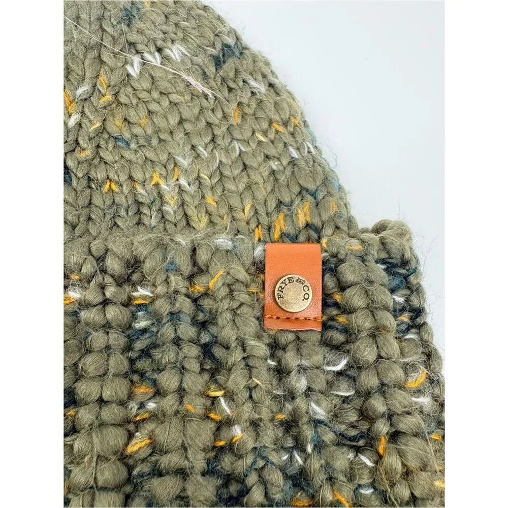 Frye & Co | Beanie Set - Olive Green & Rust Red